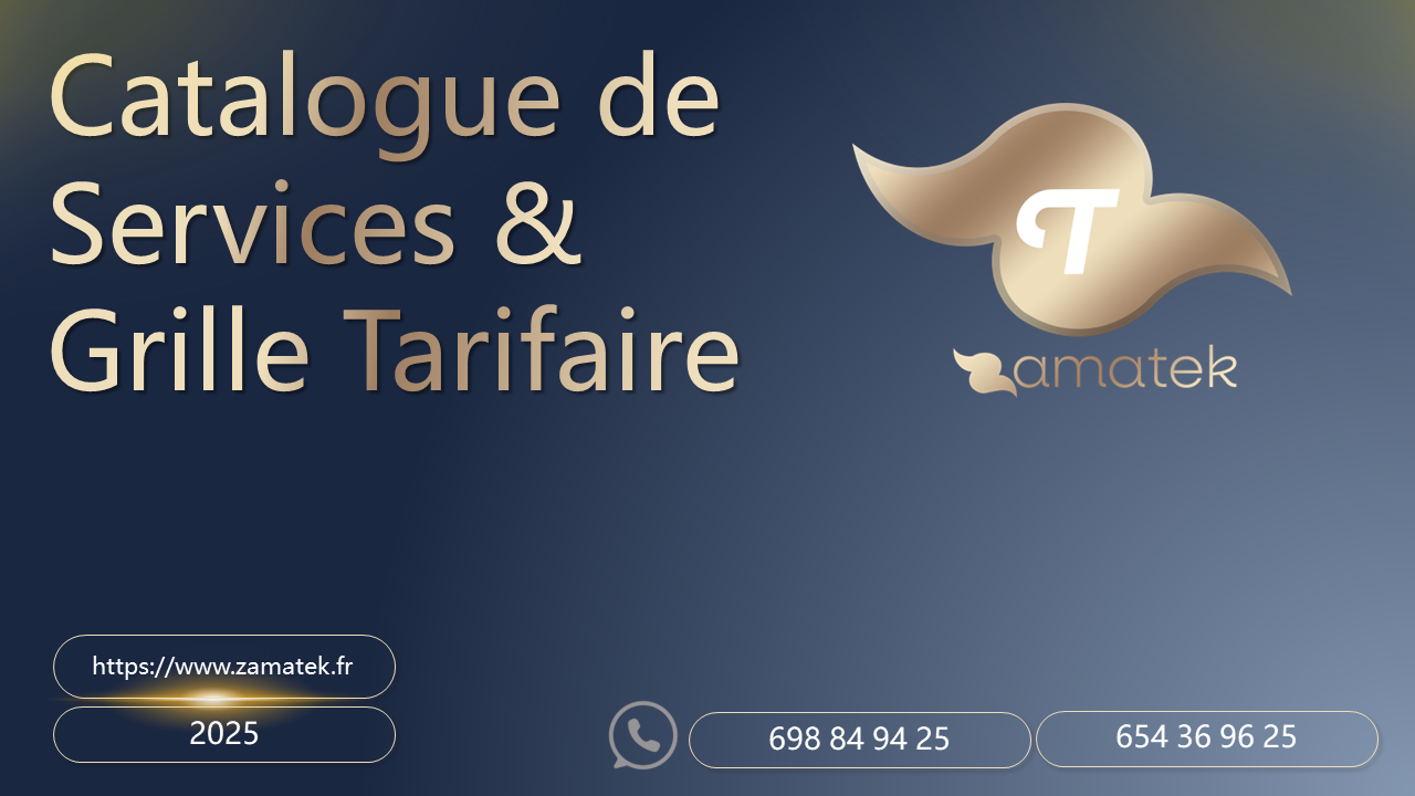 Zamatek (Catalogue de Services) - Fichier 3